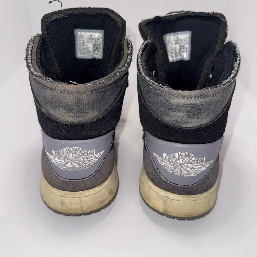 Nike Air Jordan 1 Mid Craft Inside Out Black Grey DM9652-001 Men’s Size 10.5